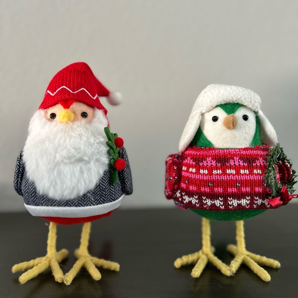 Target Like* Christmas bird Bundle Fabric bird Holiday fabric birds